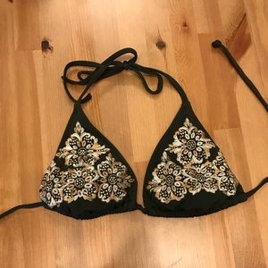 Embroidered Bikini Top
